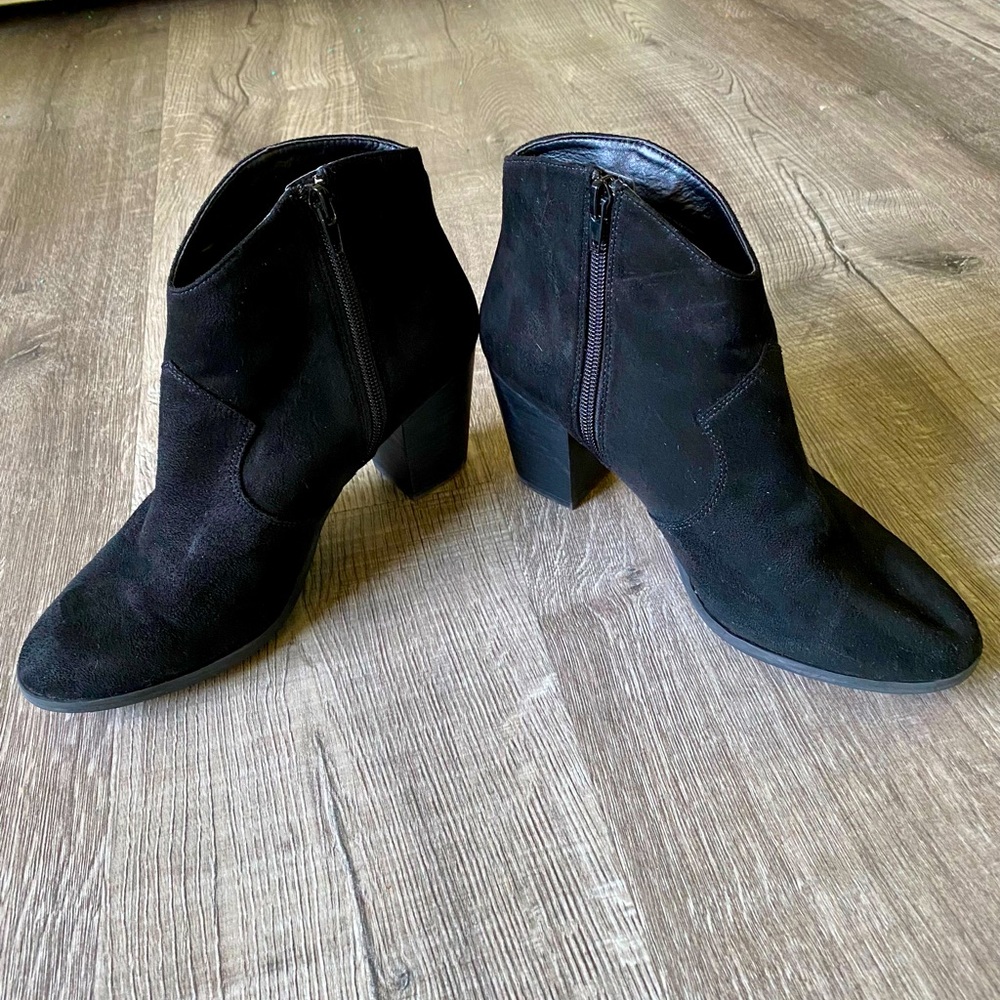 BP. Suede Ankle Booties